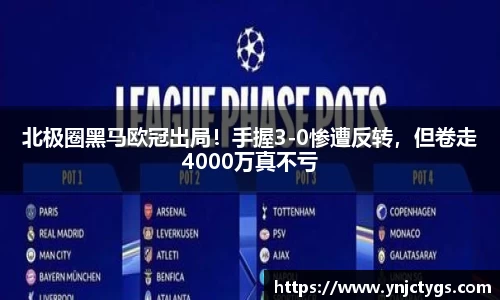 北极圈黑马欧冠出局！手握3-0惨遭反转，但卷走4000万真不亏